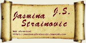 Jasmina Strainović vizit kartica